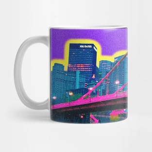 Neon Pittsburgh Bridge Mug